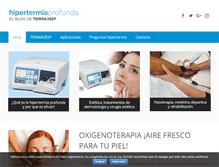 Tablet Screenshot of hipertermiaprofunda.com